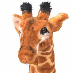Giraffa in Peluche in Piedi Marrone e Gialla XXLcod mxl 103607 - Vista aggiuntiva 3