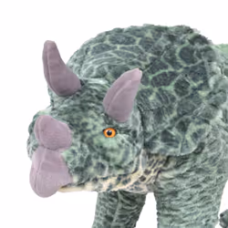 Dinosauro Triceratops in Peluche in Piedi Verde XXLcod mxl 121336 - Vista aggiuntiva 3
