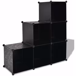 Questo moderno armadio salvaspazio multifunzionale con 6 scomparti a forma di cubo sistemati in una formazione a più livelli, ...