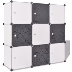 Questo moderno armadio salvaspazio multifunzionale con 9 scomparti a forma di cubo, sarà una deliziosa aggiunta decorativa e  ...