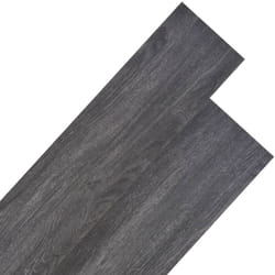 Listoni Pavimenti Non Autoadesivi PVC 5,26 m² 2 mm Nero Bianco vidaXL 42856