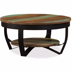 Questo tavolino in legno in stile industriale emana un fascino vintage e sarà un'aggiunta sorprendente alla vostra casa. Il t ...