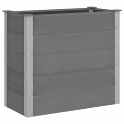 vidaXL Letto Rialzato da Giardino in WPC 100x50x91 cm Grigio - Vista aggiuntiva 2
