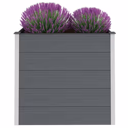 vidaXL Letto Rialzato da Giardino in WPC 100x50x91 cm Grigio - Vista aggiuntiva 3
