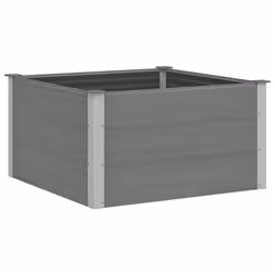 vidaXL Letto Rialzato da Giardino in WPC 100x100x54 cm Grigio - Vista aggiuntiva 2