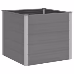 vidaXL Letto Rialzato da Giardino in WPC 100x100x91 cm Grigio - Vista aggiuntiva 2