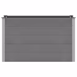 vidaXL Letto Rialzato da Giardino in WPC 150x50x91 cm Grigio - Vista aggiuntiva 3