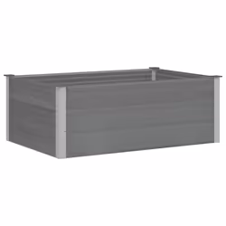 vidaXL Letto Rialzato da Giardino in WPC 150x100x54 cm Grigio - Vista aggiuntiva 2