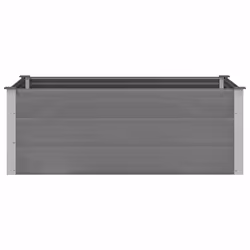 vidaXL Letto Rialzato da Giardino in WPC 150x100x54 cm Grigio - Vista aggiuntiva 3