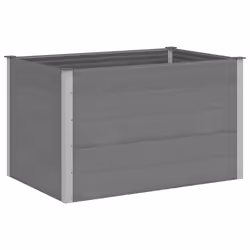 vidaXL Letto Rialzato da Giardino in WPC 150x100x91 cm Grigio - Vista aggiuntiva 2