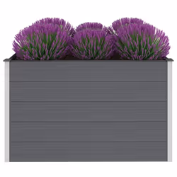 vidaXL Letto Rialzato da Giardino in WPC 150x100x91 cm Grigio - Vista aggiuntiva 3