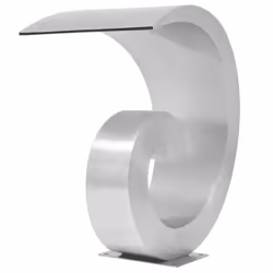 vidaXL Fontana per Piscina in Acciaio Inossidabile 50x30x53 cm Argento - Vista aggiuntiva 2