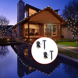 Vidaxl - Stringa Solare di Luci led 2 pz Bianco Caldo 9956