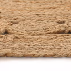 Tappeto in Juta con Design Intrecciato 120 cm Rotondocod mxl 72943 - Vista aggiuntiva 3