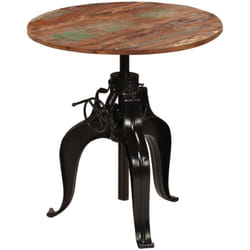 Vidaxl - Tavolo da Bar in Legno Massello di Recupero 75x(76-110) cm 3341