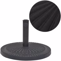 Questa base per parasole, altamente decorativa, è realizzata in resina resistente agli agenti atmosferici. È dotata di un bul ...
