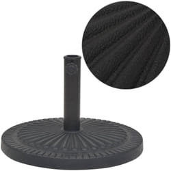 Base per Parasole Circolare in Resina Nera 14 kg