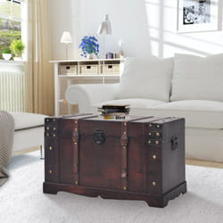 Vidaxl - Baule Cassapanca Contenitore in legno Stile Vintage 66x38x40 Marrone