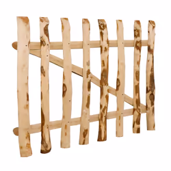 vidaXL Cancello Singolo per Recinzione in Legno di Nocciolo 100x60 cm - Vista aggiuntiva 3