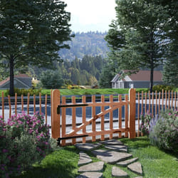 Cancello Singolo Recinzione Legno Nocciolo Impregnato 100x60 cm Vidaxl 5168