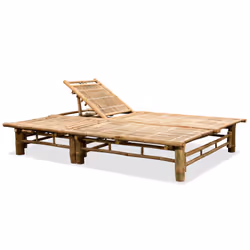 VidaXL 43715 sedia da esterno Salone Seduta imbottita Bamboo - Vista aggiuntiva 2