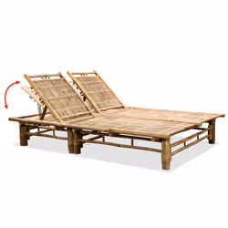VidaXL 43715 sedia da esterno Salone Seduta imbottita Bamboo - Vista aggiuntiva 4