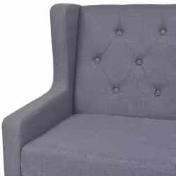 VidaXL 245453 divano 2 seduta(e) Grigio - Vista aggiuntiva 4