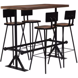 Questo set da bar in legno dall'aspetto retro emana un fascino industriale e sarà un'ottima aggiunta al vostro arredamento. I ...