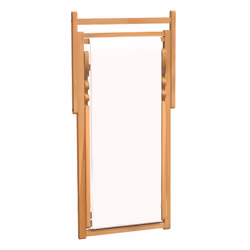 VidaXL 43802 sedia da esterno Terrazzo Seduta imbottita Tessuto, Teak Marrone, Crema - Vista aggiuntiva 6