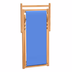 VidaXL 43803 sedia da esterno Terrazzo Seduta imbottita Tessuto, Teak Blu, Marrone - Vista aggiuntiva 6