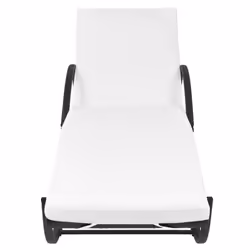 VidaXL 274869 sedia da esterno Salone Seduta imbottita Rattan sintetico, Acciaio Crema, Bianco - Vista aggiuntiva 5