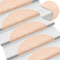 Vidaxl - Tappetini Autoadesivi per Scale 15 pz 56x17x3 cm Marrone