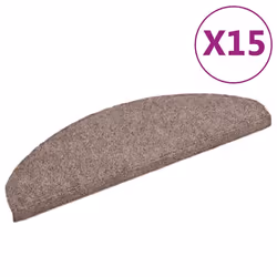 Tappetini Autoadesivi per Scale 15 pz 65x21x4 cm Marronecod mxl 97394 - Vista aggiuntiva 2