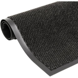 Tappeto Antipolvere Rettangolare Trapuntato 80x120 cm vari colori colore : nero