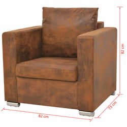 VidaXL 274883 set di mobili per soggiorno Marrone - Vista aggiuntiva 6