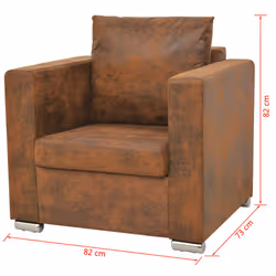 VidaXL 274884 set di mobili per soggiorno Marrone - Vista aggiuntiva 6
