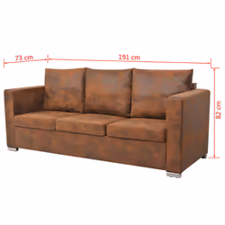 VidaXL 274886 set di mobili per soggiorno Marrone - Vista aggiuntiva 8