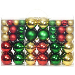 Palline di Natale 100 pz Rosso/Oro/Verde vidaXL