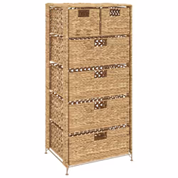 vidaXL Armadietto Portaoggetti 6 Cesti 47x37x100 cm Giacinto d'Acqua - Vista aggiuntiva 2