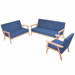 VidaXL 274915, Blu, Poliestere, 1580 mm, 670 mm, 735 mm, 146 cm