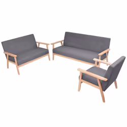 VidaXL 274926, Grigio, Poliestere, 1580 mm, 670 mm, 735 mm, 146 cm