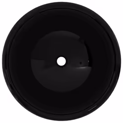 vidaXL Lavandino Tondo in Ceramica Nero 40 x 15 cm - Vista aggiuntiva 3