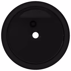 vidaXL Lavandino Tondo in Ceramica Nero 40 x 15 cm - Vista aggiuntiva 3