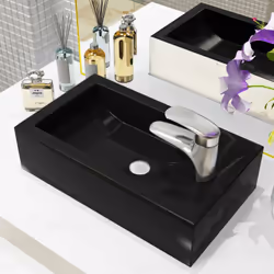 Questo lavandino, realizzato in ceramica di alta qualità, sarà un'aggiunta elegante a qualsiasi bagno e gabinetto. Questo ele ...