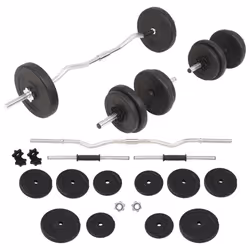 Set Bilanciere e Manubri 30 kgcod mxl 120872