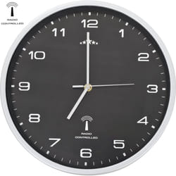 Vidaxl - Orologio a Parete Radiocontrollato Movimento Quarzo 31 cm Nero