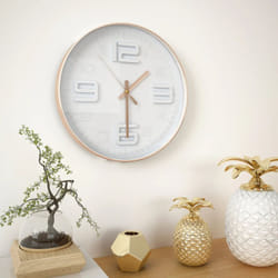 vidaXL Orologio da Parete Effetto Rame 30 cm