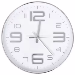 vidaXL Orologio da Parete 30 cm Argento - Vista aggiuntiva 2