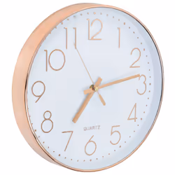 vidaXL Orologio da Parete 30 cm Oro Rosa - Vista aggiuntiva 3