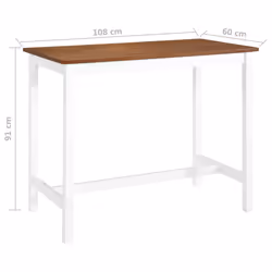 VidaXL 245548 tavolo da cucina e sala da pranzo - Vista aggiuntiva 5